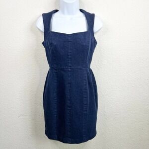Banana Republic Sloan Chambray Denim Sheath Mini Dress Women's 6 Petite